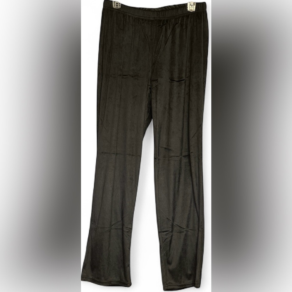 NWOT JUICY COUTURE WOMAN SLEEPWEAR/LOUNGE VELOUR FEEL PANTS MEDIUM BLACK